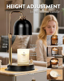 Modern Candle Warmer Lamp with Timer, Dimmable Candle Lamp Warmer, Men Women Christmas Birthday Gifts, Black Candle Warmer, Adjustable Candle Light Warmer, Cozy Living Room Bedroom Home Decor - Homesidy.com