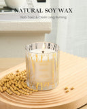 M&amp;SENSE Vanilla Scented Candles, Vegan Soy Candles, Creamy Naturally Scented, 8.1oz 42 - Hour Slow Burning Time, Toxic Free Winter Relaxing Sleep Thanksgiving Christmas Fancy Gift for Home Decor - Homesidy.com