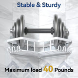 YASONIC Corner Adhesive Shower Caddy, with Soap Holder and 12 Hooks, Rustproof Stainless Steel Bathroom Organizer, No Drilling Wall Mounted Rack, Black, 3 - Pack - Homesidy.com