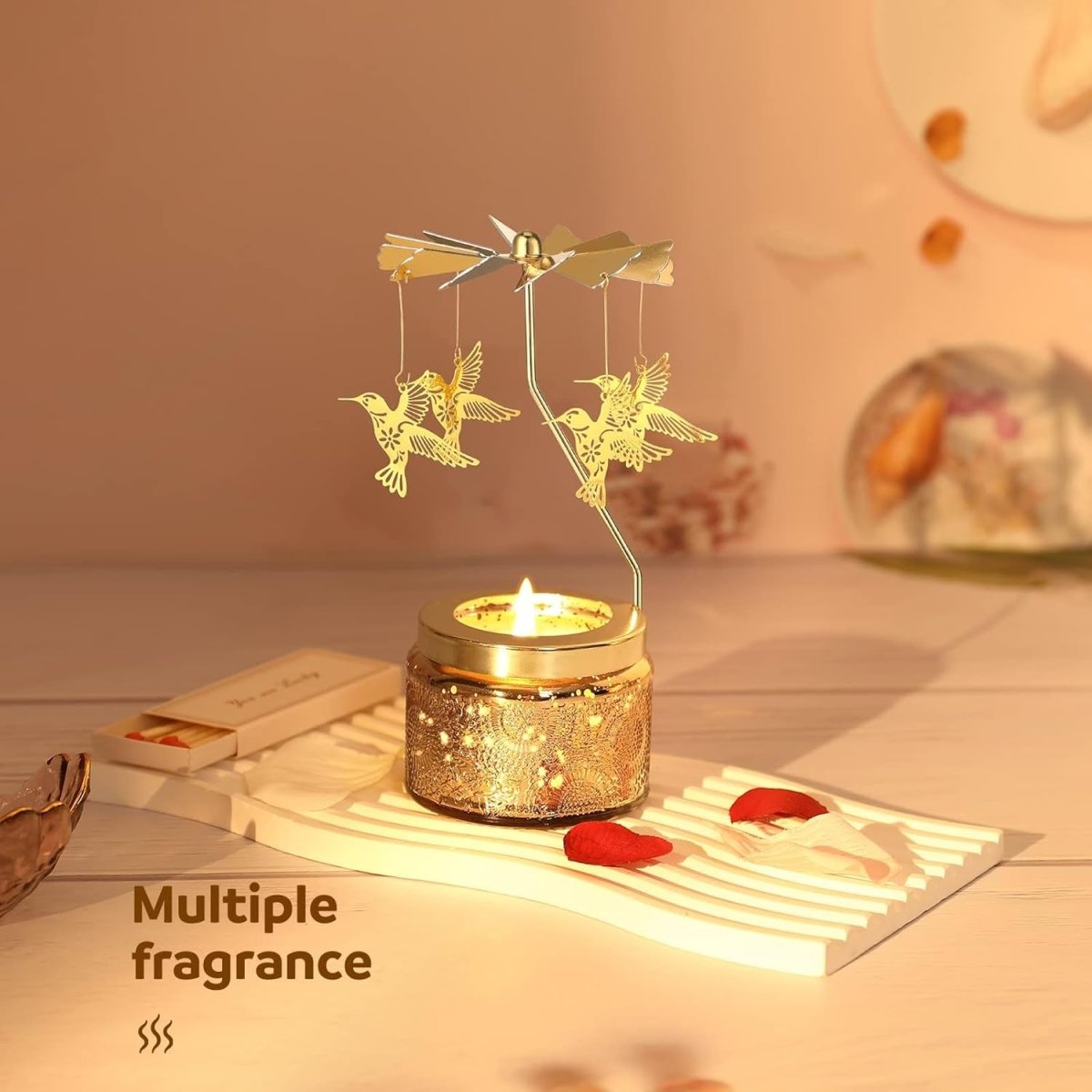 Christmas Gifts for Women, Unique Birthday Gifts for Women, Lavender Butterfly Rotating Scented Candles for Home Fragrance, Mom Birthday Gift from Daughter Son, Xmas Candle Gift for Sister Grandma - Homesidy.com