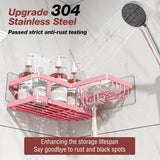 Youvip Shower Caddy Corner with Soap Holder, No Drilling Shower Shelves - Rustproof, Adhesive Shower Organizer Corner for Dorm. Black, 4 - Pack - Homesidy.com