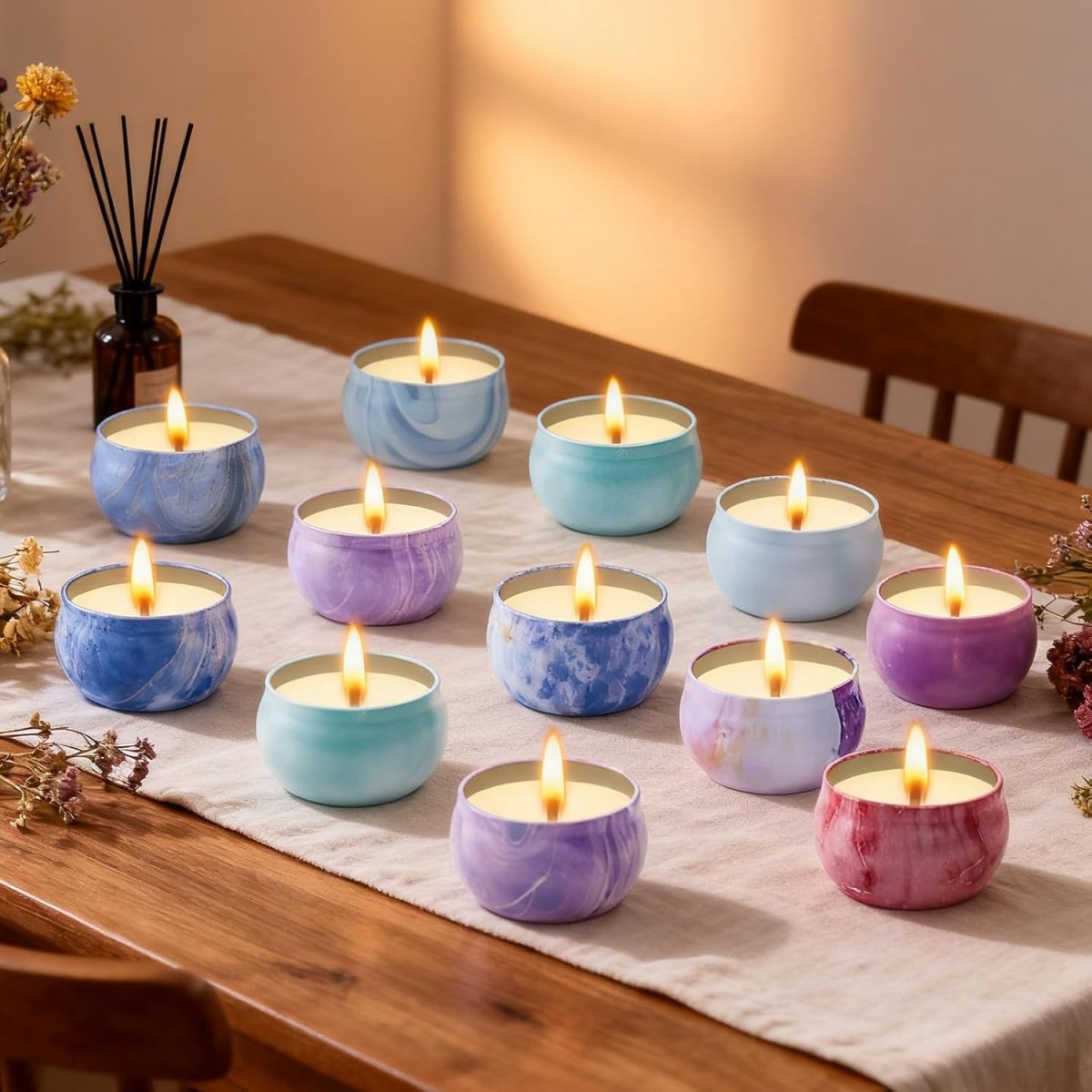 Christmas Candle Set, 6 Pack Candles for Home Scented, Aromatherapy Jar Candle Gifts for Women, Natural Soy Wax Long Lasting Glass Candle Set, Scented Candles for Christmas, Birthday, Thanksgiving Day - Homesidy.com