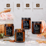 Eucalyptus &amp; Sage Scented Candles,Candles for Home Scented Aromatherapy Candles,Soy Wax Candle Gift for Women Men Amber Jar Candle, 7oz - Homesidy.com