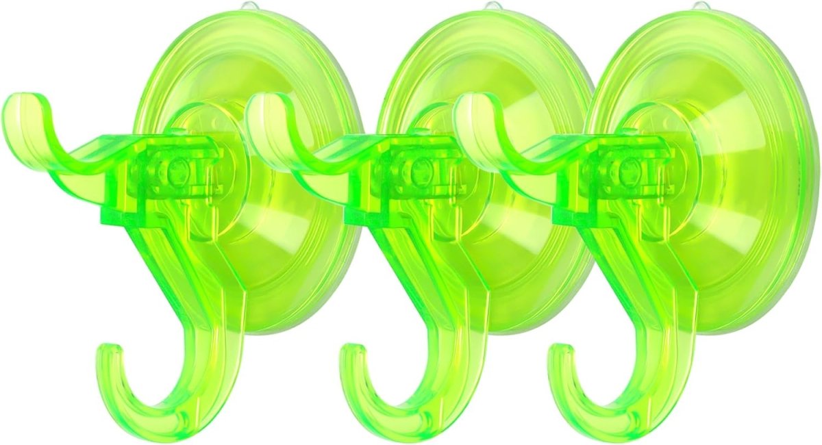 Antimbee 3 Pack Suction Cup Hooks, Clear Suction Cup Hanger, Removable Small Suction Cups for Shower, Bathroom, Glass, Door, Windows, Kitchen - Max Hanging up to 11 lbs on Smooth Surface - Homesidy.com