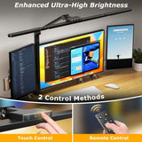 Airlonv LED Desk Lamp for Office Home, Eye - Caring Desk Light with Stepless Dimming Adjustable Flexible Gooseneck, 10W USB Adapter Desk Lamp with Clamp for Reading, Study, Workbench (Black) - Homesidy.com