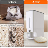 Lifewit Rice Dispenser 25 Lbs(11.3kg), Rice Storage Container Sealed Moisture Proof with Measuring Cup for Kitchen Pantry Household, BPA - Free, 1 Pack - Homesidy.com