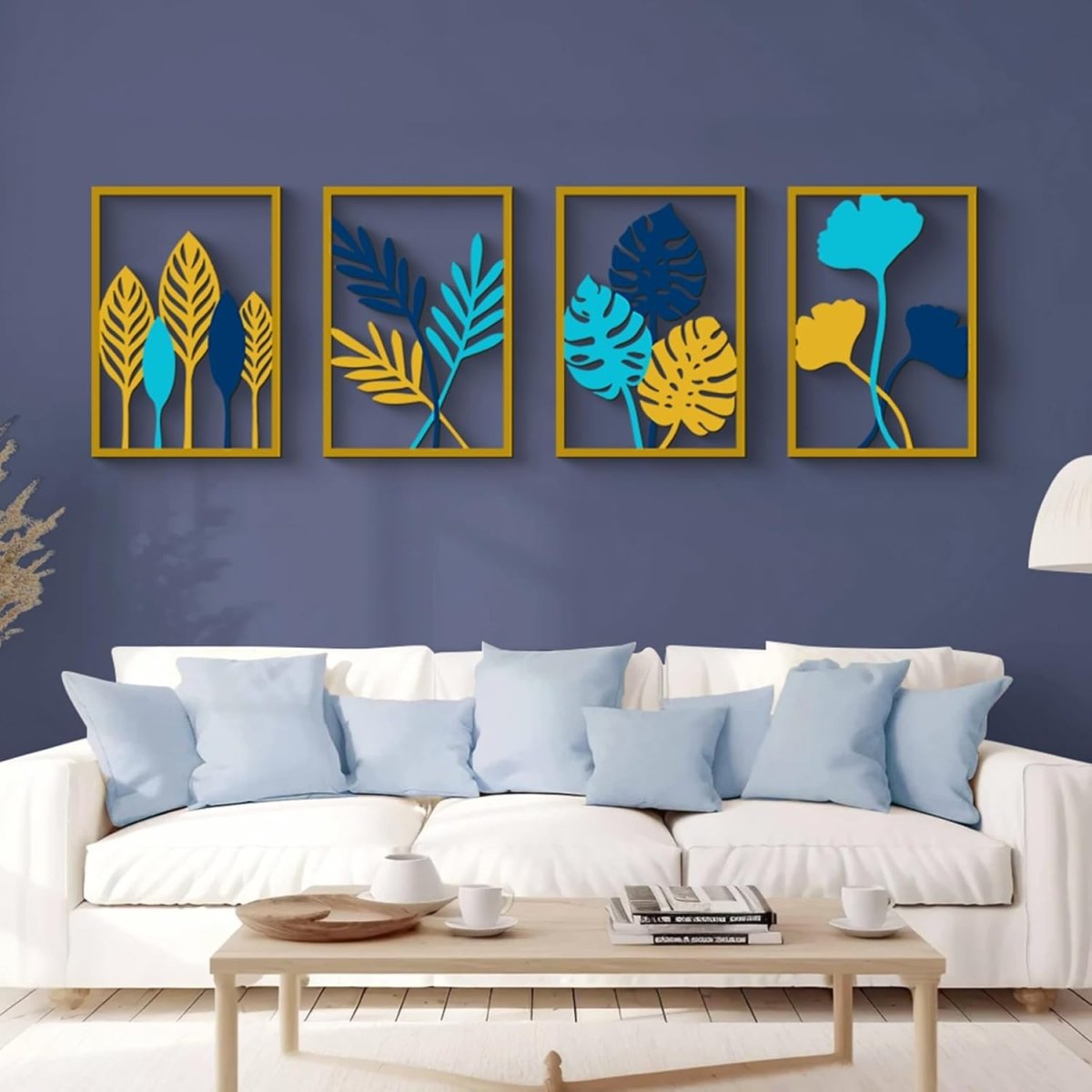 Glamativity 4 Pack Gold Wall Art Decor, Minimalist Single Line Real Metal Wall Art, Womans Body Shape Abstract Wall Art (Gold Classic Style, 17 x 11.8) - Homesidy.com