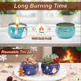 Christmas Candle Set, 6 Pack Candles for Home Scented, Aromatherapy Jar Candle Gifts for Women, Natural Soy Wax Long Lasting Glass Candle Set, Scented Candles for Christmas, Birthday, Thanksgiving Day - Homesidy.com