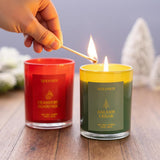 Balsam Cedar Candle, 10oz Soy Scented Candle for Home, Christmas Birthday &amp; Holiday Gifts for Women &amp; Men, Long Lasting 50 Hour Clean Non - Toxic Burn, Elegant Winter &amp; Christmas Festive Home Decor - Homesidy.com
