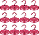 LOVIMAG Magnetic Hooks, 12 Pack 30lbs Magnet Hook 2025 Cruise Cabin Ship Essentials Heavy Duty Strong Magnets Refrigerator Fridge Hanging for Classroom Beach Vacation Kitchen Grills Home (Black) - Homesidy.com