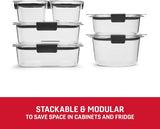 Rubbermaid Brilliance BPA - Free Airtight Food Storage Containers, 24 - Piece Set, Easy for Meal Prep, Lunch &amp; Leftovers - Homesidy.com