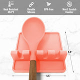 Zulay Kitchen Spoon Rest for Multiple Utensils High Heat - Resistant Silicone Drip Pad, BPA - Free Spoon Holder for Stove Top, Kitchen Gadget Holder for Ladles, Tongs, Cooking Spatula - Makes Great Gift - Homesidy.com