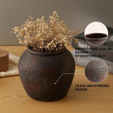 Rustic Vases for Home Decor. Ceramic Vase for Dining Table Decor. Terracotta Decorative Vase 6.1IN. ZSHLXM - Homesidy.com