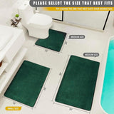 MINIDEAR Bathroom Rugs 24x17 Light Grey - Thick Elastic Foam Bath Mat, Ultra Soft &amp; Plush Fluffy, Non - Slip, Quick Dry, Absorbent Washable Floor Microfiber Mat for Tub, Home Decor Accessories - Homesidy.com