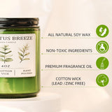 Eucalyptus &amp; Mint Candles for Home Scented, 20 Hours Burn Soy Candle Gift for Women Stress Relief, Meditation, Yoga, Relaxing, Natural Soy Wax for Men and Women, 4oz - Homesidy.com