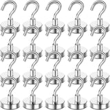 DIYMAG Magnetic Hooks, 30lbs Magnet Hook 2025 Cruise Cabin Ship Essentials Heavy Duty Strong Magnets Refrigerator Fridge Hanging for Classroom Beach Vacation Kitchen Grills Home 20 Pack (Silver) - Homesidy.com