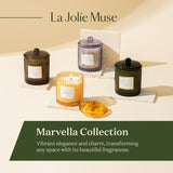 LA JOLIE MUSE Christmas Candle | Ruby Berry Bliss | Mandarin Cranberry &amp; Plum | 10 oz Festive Candle | 55 Hours Clean Burn | Gift for Women &amp; Family - Homesidy.com