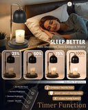 Modern Candle Warmer Lamp with Timer, Dimmable Candle Lamp Warmer, Men Women Christmas Birthday Gifts, Black Candle Warmer, Adjustable Candle Light Warmer, Cozy Living Room Bedroom Home Decor - Homesidy.com