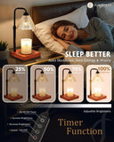 Modern Candle Warmer Lamp with Timer, Dimmable Candle Lamp Warmer, Men Women Christmas Birthday Gifts, Black Candle Warmer, Adjustable Candle Light Warmer, Cozy Living Room Bedroom Home Decor - Homesidy.com