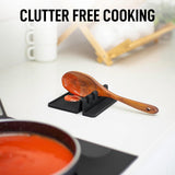 Zulay Kitchen Spoon Rest for Multiple Utensils High Heat - Resistant Silicone Drip Pad, BPA - Free Spoon Holder for Stove Top, Kitchen Gadget Holder for Ladles, Tongs, Cooking Spatula - Makes Great Gift - Homesidy.com