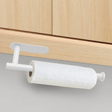 DEKAVA Paper Towel Holder Under Cabinet Wall Mount for Kitchen Towel, Self - Adhesive Bar, Rack, SUS304 Stainless Steel 13 inch (BlackA, 1) - Homesidy.com