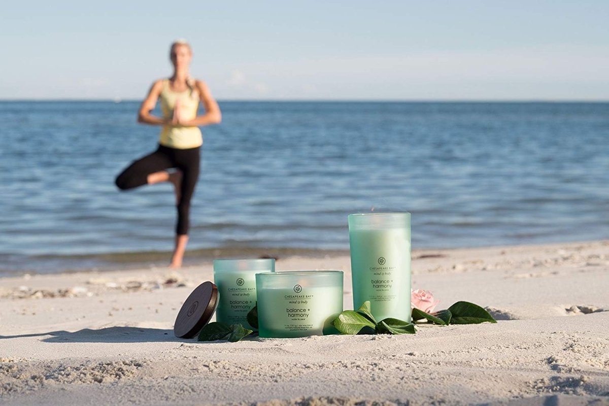 Chesapeake Bay Candle Mind &amp; Body 3 - Wick Coffee Table Jar Candle, Nourish Renew (Coconut &amp; Sandalwood) - Homesidy.com