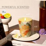 HomeLights Scented Candles for Women &amp; Men, 18oz Candle Jars Aromatherapy 4 - Wick Candle, Ideal for Rustic Modern Home Decor and Gifts, Blueberry Cheesecake - Homesidy.com