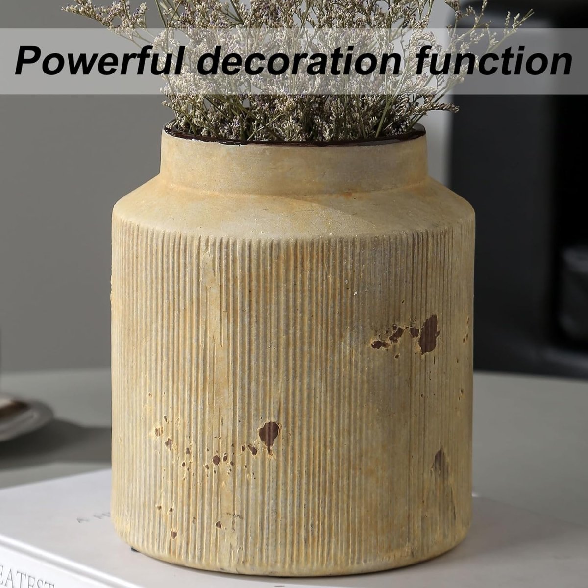 Rustic Vases for Home Decor. Ceramic Vase for Dining Table Decor. Terracotta Decorative Vase 6.1IN. ZSHLXM - Homesidy.com