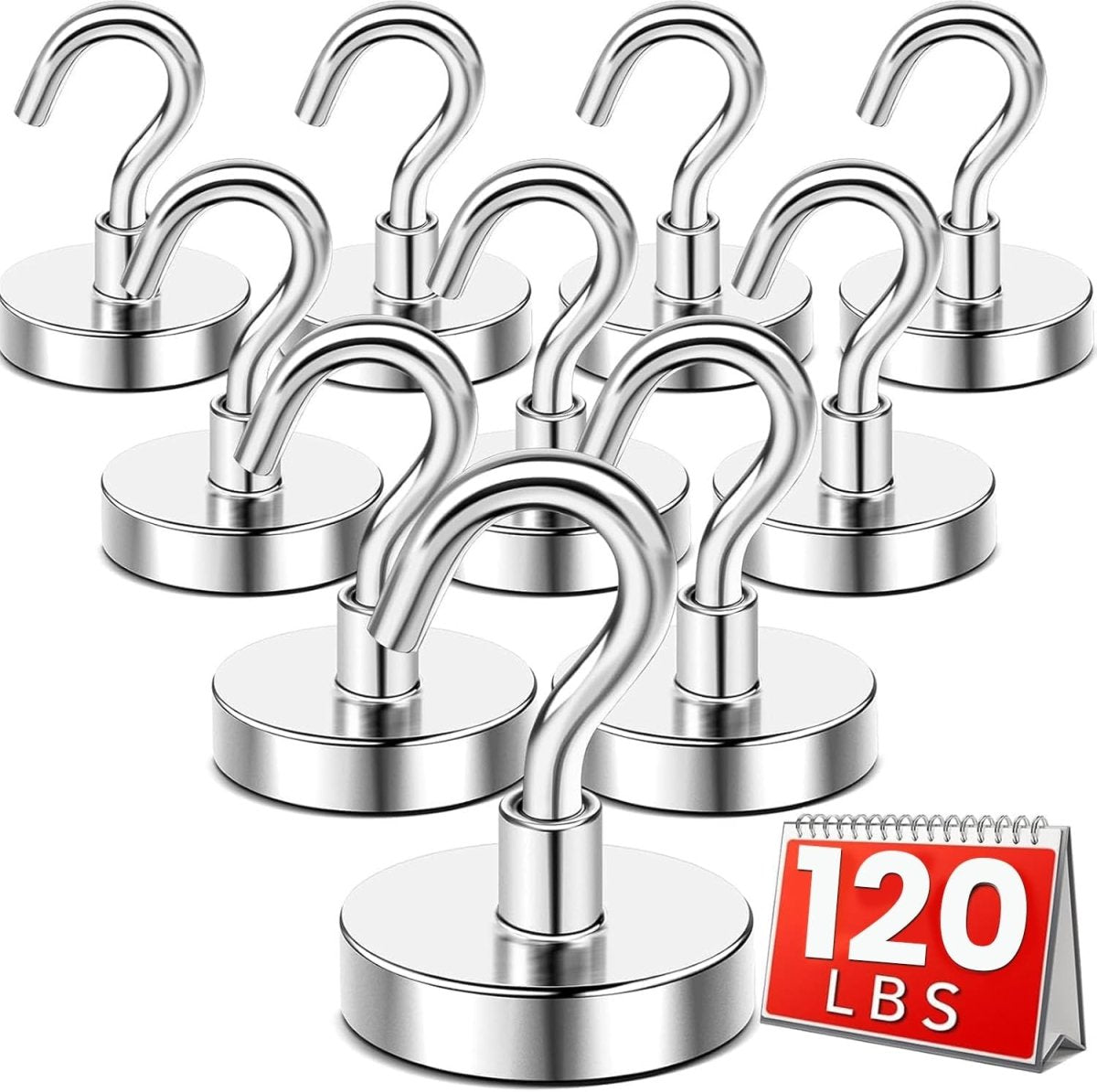 DIYMAG Magnetic Hooks, 30lbs Magnet Hook 2025 Cruise Cabin Ship Essentials Heavy Duty Strong Magnets Refrigerator Fridge Hanging for Classroom Beach Vacation Kitchen Grills Home 20 Pack (Silver) - Homesidy.com
