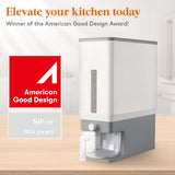 Lifewit Rice Dispenser 25 Lbs(11.3kg), Rice Storage Container Sealed Moisture Proof with Measuring Cup for Kitchen Pantry Household, BPA - Free, 1 Pack - Homesidy.com