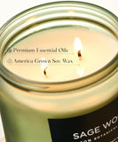 M&amp;SENSE Eucalyptus &amp; Mint Soy Candles for Home Scented, 11.6oz 70 Hour Burn Aromatherapy Candle Gift for Stress Relief, Meditation, Yoga, Relaxing SPA, Reusable Jar for Men and Women - Homesidy.com
