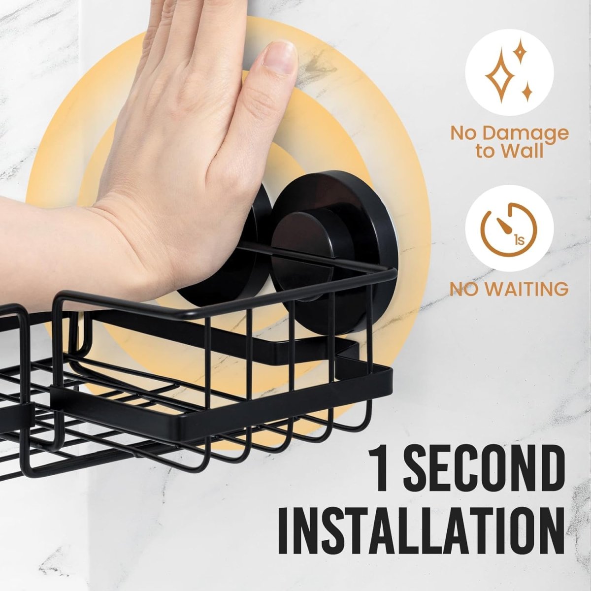LEVERLOC Corner - adaptive Suction Cup Shower Caddies 2 Pack, Stainless Steel Rustproof Corner Shower Shelf, Large Capacity Removable Suction Cup Bathroom Organizer, Drill - Free Wall Mounted Basket, Gray - Homesidy.com