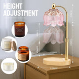 GEEZO Fragrance Candle Warmer Lamp，Electric Candle Warmer with Timer &amp; Dimmer，Mom Christmas Birthday Gifts for Women, House Warming Gifts New Home Bedroom Decor - Homesidy.com
