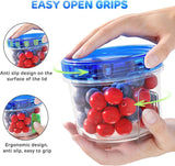 Freezer Storage Containers, [6 Pack - 16 Oz] Airtight Plastic Food Storage Containers with Twist Top Lids, Soup, Meal Prep Containers | BPA Free | Stackable | Leakproof | Microwave/Dishwasher Safe - Homesidy.com