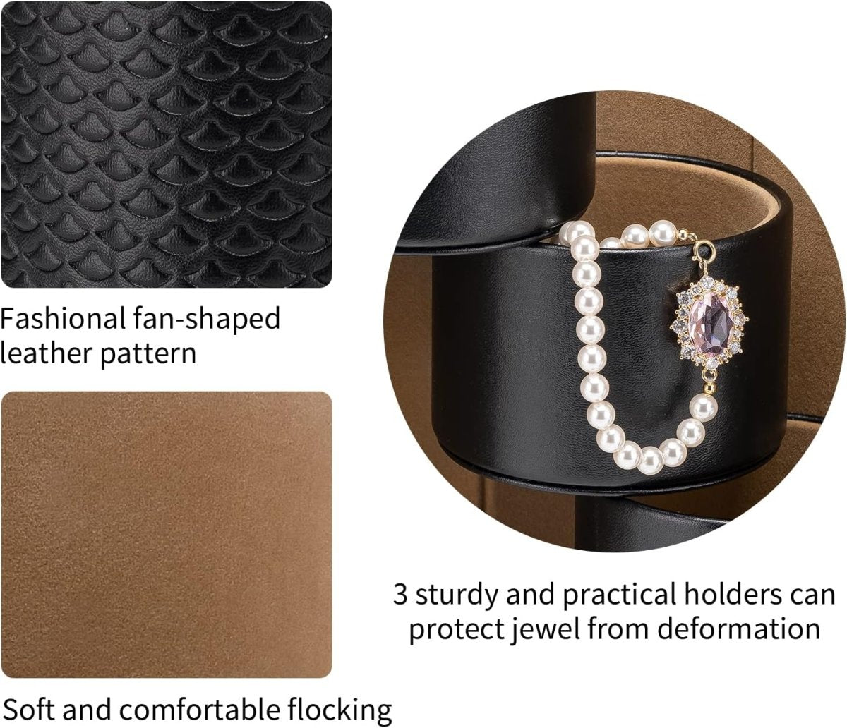 Vlando Travel Jewelry Case for Women, Travel Essential, Travel Must Haves Jewelry Travel Organizer for Girls, Christmas Gifts for Travelers Couples Mom Friends - Black - Homesidy.com