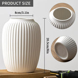Ceramic Vases Set of 2,Modern Vases for Home Decor, White Boho Style for Living Room Kitchen Mantle Bedroom Dining Table Office Farmhouse Decorative Design - Homesidy.com