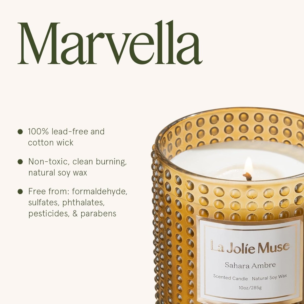 LA JOLIE MUSE Christmas Candle | Ruby Berry Bliss | Mandarin Cranberry &amp; Plum | 10 oz Festive Candle | 55 Hours Clean Burn | Gift for Women &amp; Family - Homesidy.com