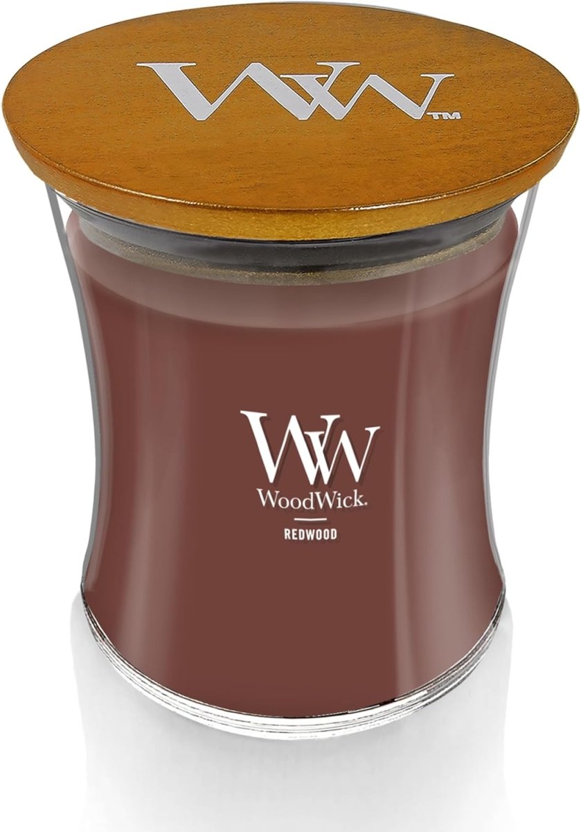 WoodWick Marine Amber Holiday Candle Gifts for Women and Men, 9.7 oz Precious Metals Collection with Crackling Wick - Homesidy.com