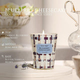 HomeLights Scented Candles for Women &amp; Men, 18oz Candle Jars Aromatherapy 4 - Wick Candle, Ideal for Rustic Modern Home Decor and Gifts, Blueberry Cheesecake - Homesidy.com