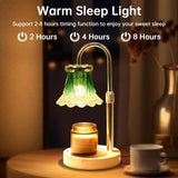 GEEZO Fragrance Candle Warmer Lamp，Electric Candle Warmer with Timer &amp; Dimmer，Mom Christmas Birthday Gifts for Women, House Warming Gifts New Home Bedroom Decor - Homesidy.com