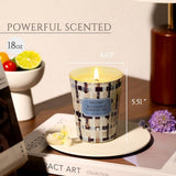 HomeLights Scented Candles for Women &amp; Men, 18oz Candle Jars Aromatherapy 4 - Wick Candle, Ideal for Rustic Modern Home Decor and Gifts, Blueberry Cheesecake - Homesidy.com