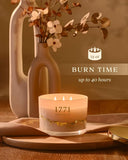1771 Aromas Vanilla Scented Candles - 100% Natural Soy Wax - Large 3 Wick Jar Candle - Up to 50 Hours Burning Time - Candles for Home - Gift - Ready Candle for Men &amp; Women - Aromatherapy Candles - Homesidy.com