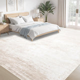 Area Rugs 6x9 Living Room: Washable Rug Modern Abstract Large Rug Soft Non Slip Neutral Rugs Stain Resistant Indoor Carpet for Bedroom Kitchen Dining Room Table Nursery Home Office Rugs(Beige,6x9) - Homesidy.com