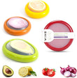 Winb Set of 4 Reusable Fruit and Veggie Savers - Ideal for Avocados, Tomatoes, Apples, Garlic, Onions, and More - Homesidy.com