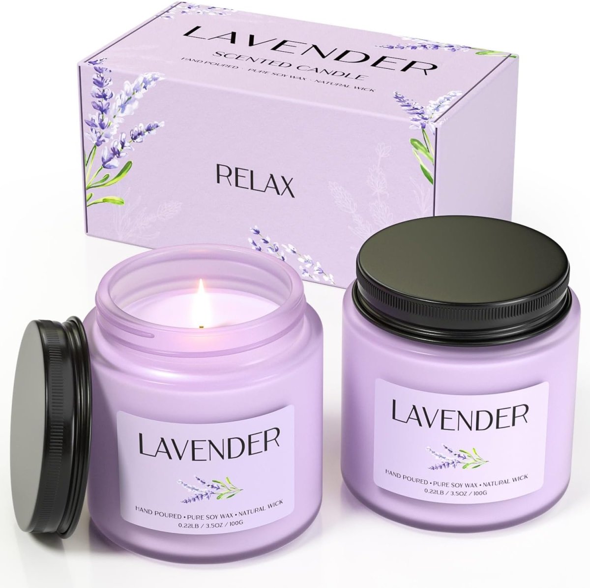 Waxcanpy Scented Candle Gift Set, Soy Candles for Women, Sleep Candles for Home Scented, 2 Pack Aromatherapy Candle for Relaxing, Sleep, Stress Relief &amp; Home Decor - Homesidy.com