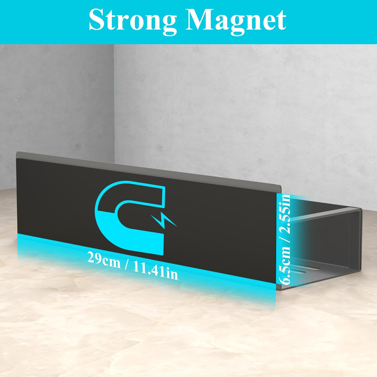 HuggieGems Metal 4 Pack Magnetic Spice Storage Rack Organizer for Refrigerator and Oven, Black Fridge Organizers and Storage - Homesidy.com