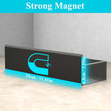 HuggieGems Metal 4 Pack Magnetic Spice Storage Rack Organizer for Refrigerator and Oven, Black Fridge Organizers and Storage - Homesidy.com