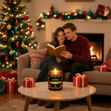 Christmas Candles - Christmas Spice Candle | 7 oz Soy Candles with Warm Cinnamon, Clove &amp; Nutmeg Aroma | Holiday Scented Candle, Cozy Winter Candle Gift for Men &amp; Women - Homesidy.com