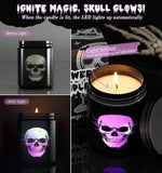 Merry Christmas Candles with Warmer LED, Christmas Decor Gifts Winter Candle with Pine Wood Spice Scents, Cypress Candle Over 40 Hours Burn Time, Home Decorations Indoor, 100% Soy Wax,White - Homesidy.com