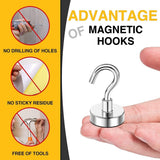 DIYMAG Magnetic Hooks, 30lbs Magnet Hook 2025 Cruise Cabin Ship Essentials Heavy Duty Strong Magnets Refrigerator Fridge Hanging for Classroom Beach Vacation Kitchen Grills Home 20 Pack (Silver) - Homesidy.com